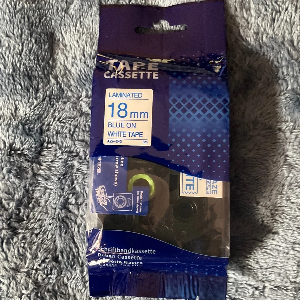 NineLeaf 5 Pack Compatible for Brother TZe-243 TZe243 TZ-243 TZ243 Label Tape 18